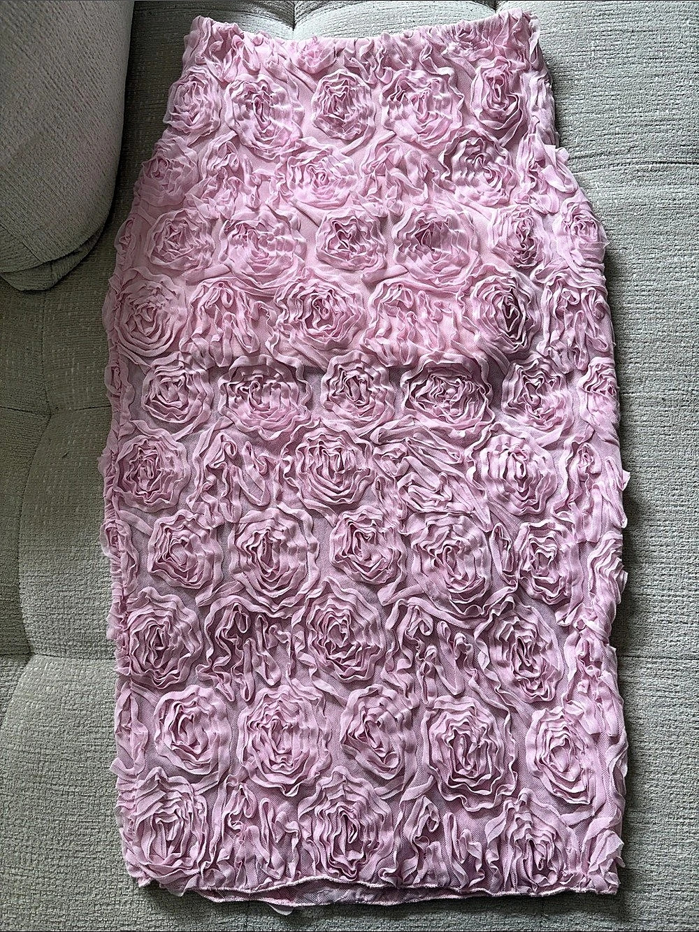 evolvational Pink Floral Midi Skirt Size Large Like New